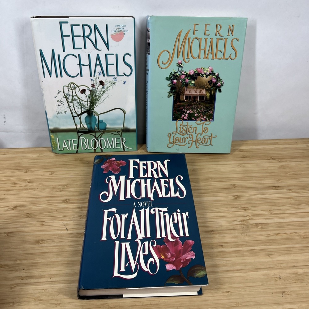Fern Michaels Lot 3 Hardcover Books Listen to Your Heart Late Bloomer